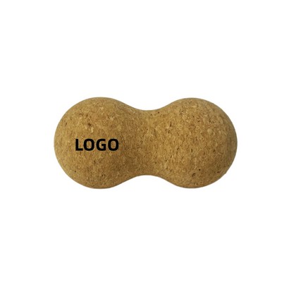 Custom Cork Yoga Peanut Massage Ball