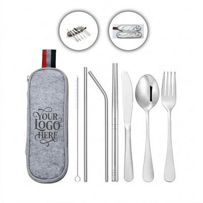Travel Camping Stainless Cutlery Set(OCEAN)