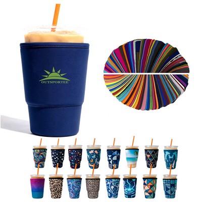 30 Oz.Neoprene Iced Coffee Cup Sleeve Insulator