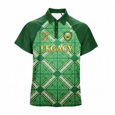 Full-Color Dye Sublimated Short Sleeve Polo Shirt