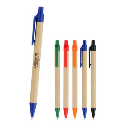 Office Paper Barrel Ballpoint Pen
