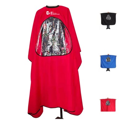 Professional Salon Barber Cape With Clear Window