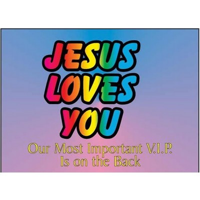 Jesus Loves You Rectangle Hand Mirror (2"x3")