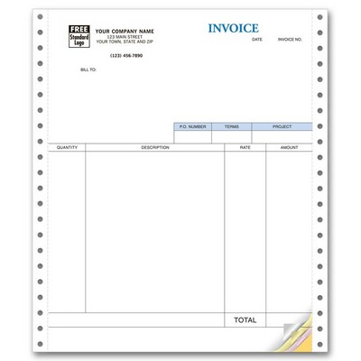 Classic Service Invoices (3 Part)