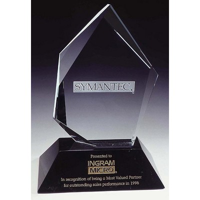 Facet Diamond Award w/ Marble Base (10"x13")