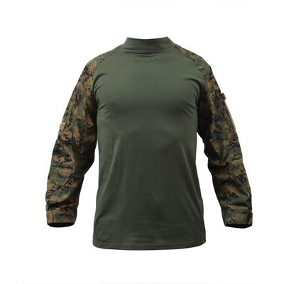 Woodland Digital Camouflage Combat Shirt (2XL)