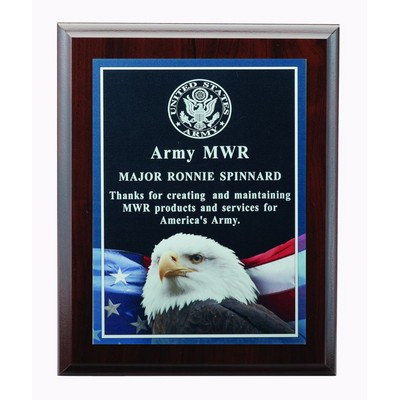 Eagle Photo Plaque w/Laser Engraving Plate (9"x 12")