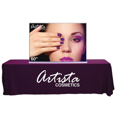 60" Silverstep Tabletop - 36"h Super Flat Graphic Package