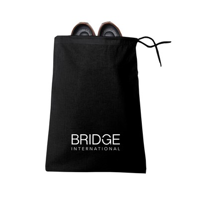 Cotton Canvas Drawstring Shoe Bag (11" x 16")