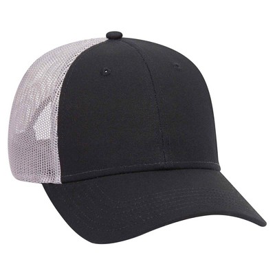 OTTO Cotton Canvas Mesh Back Low Profile Baseball Cap