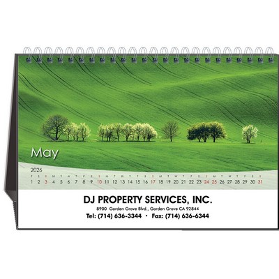 Reflections 2026 Desktop Calendar w/Full Color Hardboard Easel