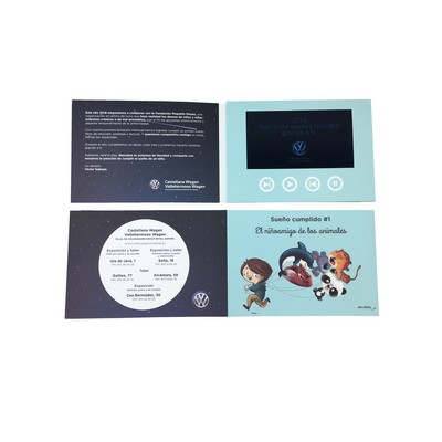 4" IPS A5 Standard Soft Cover Business Video Brochure Card