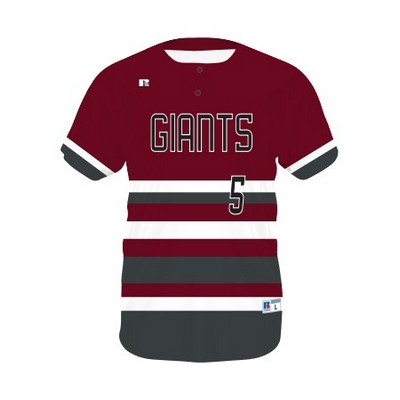Russell® Adult FreeStyle™ Sublimated Two-Button Baseball Jersey