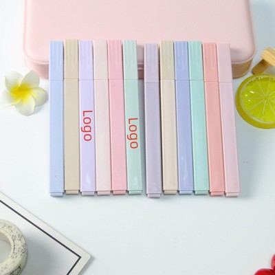 Aesthetic Chisel Tip Pastel Highlighters