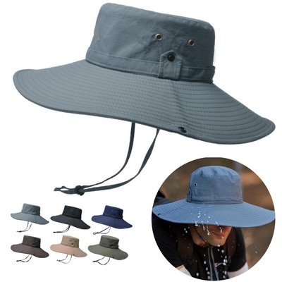 Waterproof Wide Brim Bucket Hat