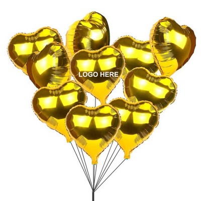 18" Heart Shaped Aluminum Balloon