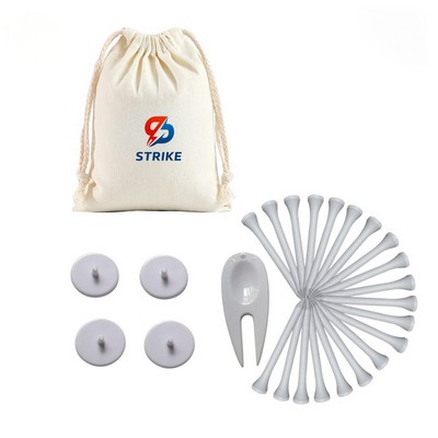 Cotton Drawstring Pack Golf Gift Sets