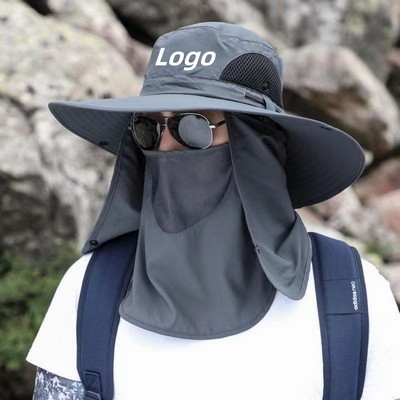 360-Degree Detachable Safari Sun Hat with Neck Flap
