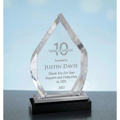 Silver Fusion Diamond Impress Acrylic Award 9"