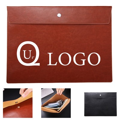 PU Leather Document Storage Envelope