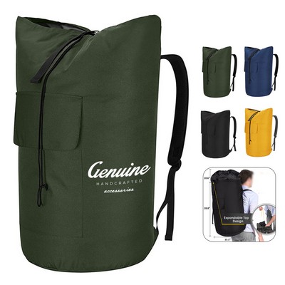 Polyester Heavy Duty Laundry Backpack