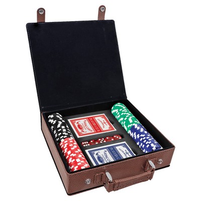 Leatherette 100 Chip Poker Set