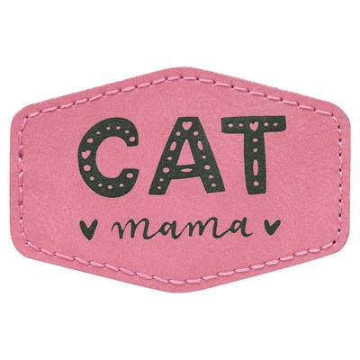 Hex Leatherette Patch with Adhesive