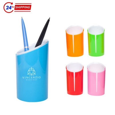 Round Oblique Pen Holder