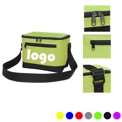 Premium Two Tone Insulated 6 Pack Cooler Bag