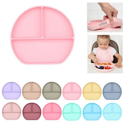 Baby Sucker Silicone Dining Plate