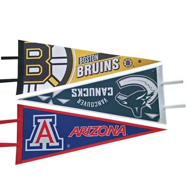 Single Sided Felt Triangular Pennant