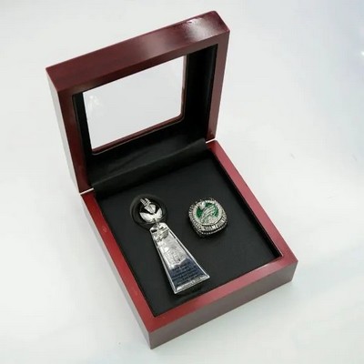 2018 Eagles Nick Foles Championship Ring and Trophy