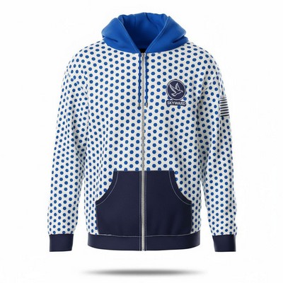 Unisex & Kids' Sublimated Full Zip Cozy Hoodie