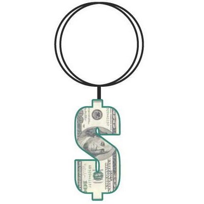 Dollar Sign $100 Bill Key Chain w/Clear Mirrored Back (8 Square Inch)