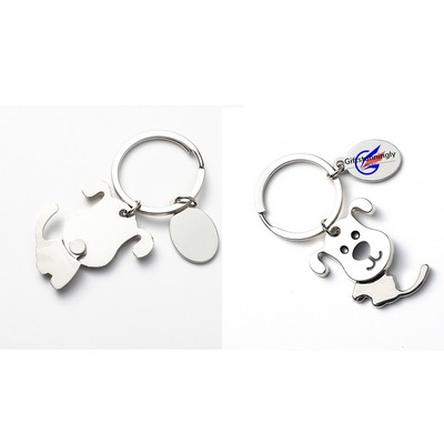 Shaking Head Dog Keychain