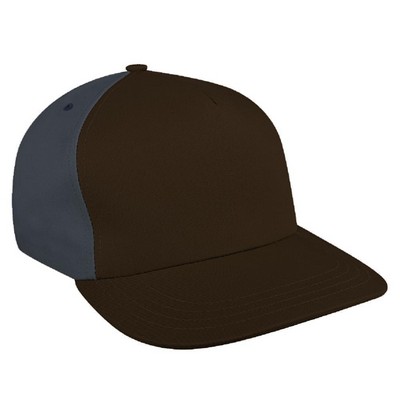 Contrast Back Brushed Velcro Skate Cap