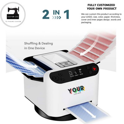 6.37"×5"×4.56" Customizable Automatic Card Shuffler Dealer