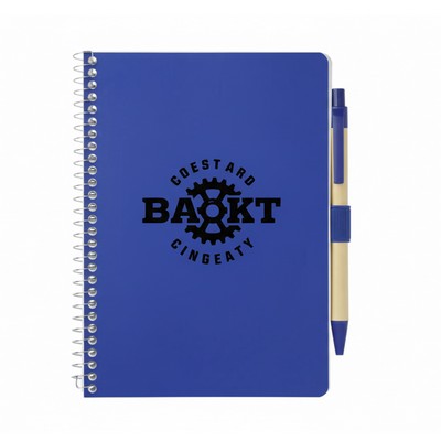 Custom Logo Mix Spiral Notebook with Pen