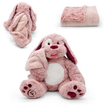 Pinky Doodle Dog Blankie Bestie 2-in-1 Blanket & Plush