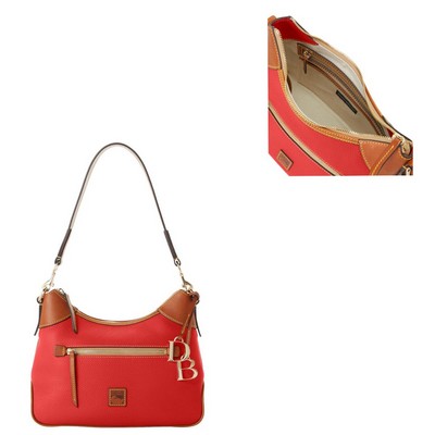 Dooney & Bourke Red Pebble Grain Hobo Bag