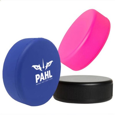 Hockey Puck Stress Reliever – Custom Logo Foam Hockey Stress Ball for Sports Promotions & Giveaways
