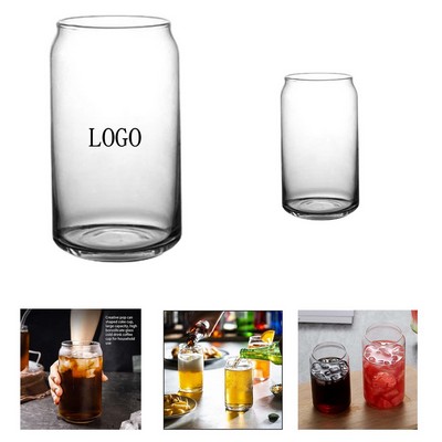 Transparent Glass Drink Cup 17oz