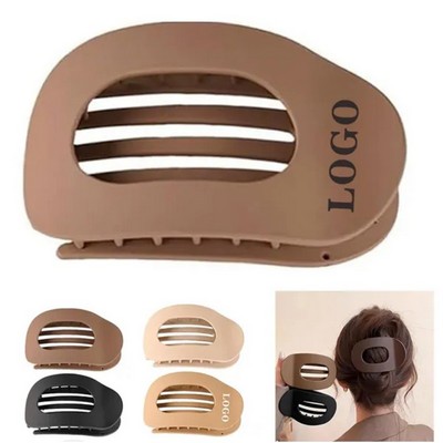 Anti-slip Frosted Flat Round Hair Clip