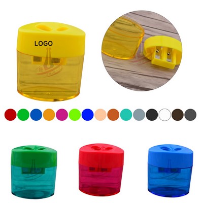 Manual Pencil Sharpener w/Double Hole