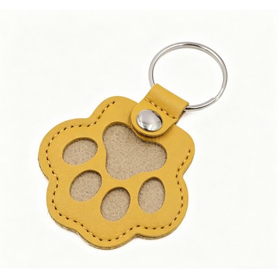 Pet Hair Memorial Keychain for Dogs & Cats PU Leather "keepsake" Storage Pendant Personalized