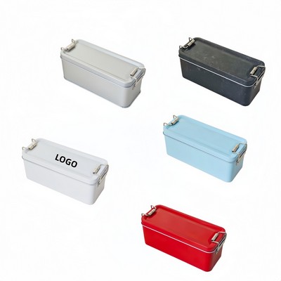 Matte Finish Snap Lock Tin Box for Snacks and Secure Dry Goods Storage