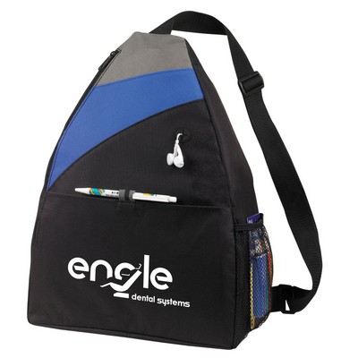 Large 600D Polyester Sling Backpack