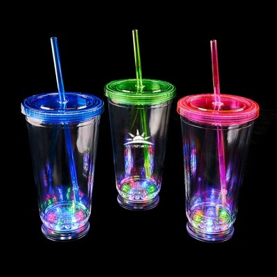 12oz LED Light Up Tumbler Double Walled Party Drink Cup