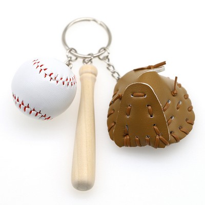 Custom Mini Baseball Keychain Set-Sports Fan Gift
