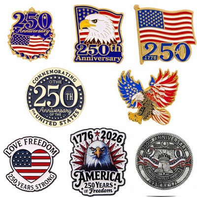 Custom US 250Th Anniversary Lapel Pin